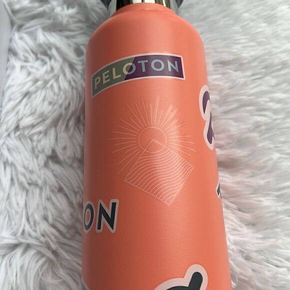Peloton 24oz Stainless Steel Sticker Bottle, Orange - Picture 8 of 16